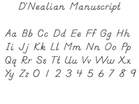 D'Nealian_Manusript