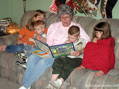 Mimi reading