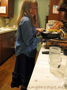 Megan in kitchen