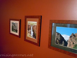 photos on wall