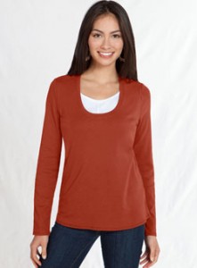 layered knit top