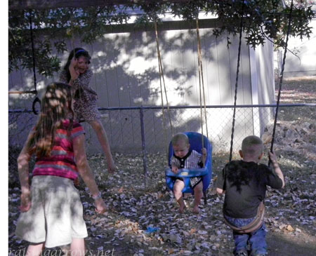 Playing outside