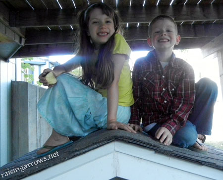 on the roof