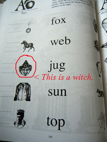 page with witch