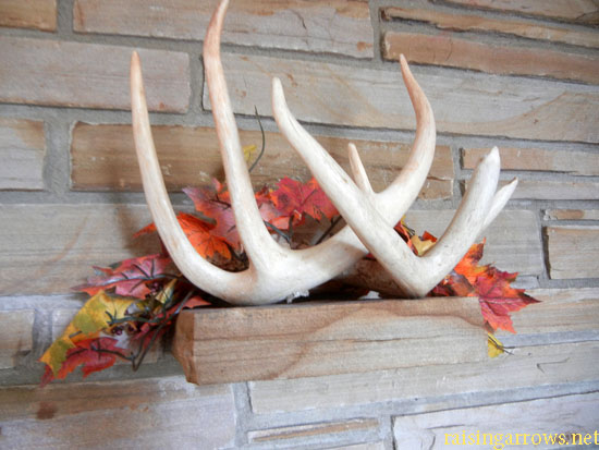 antlers on mantel