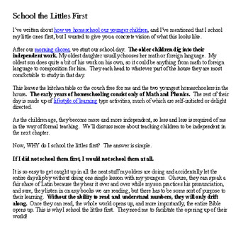 School littles sample