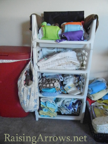diaper stacker