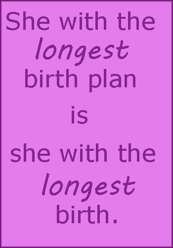 birth plan