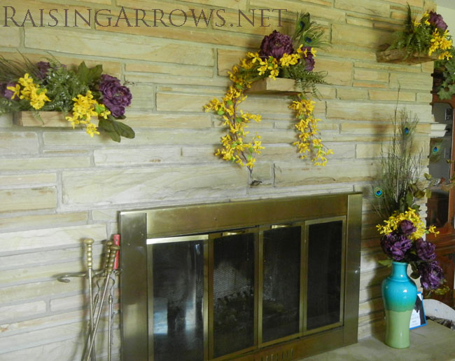 Peacock Mantel | RaisingArrows.net