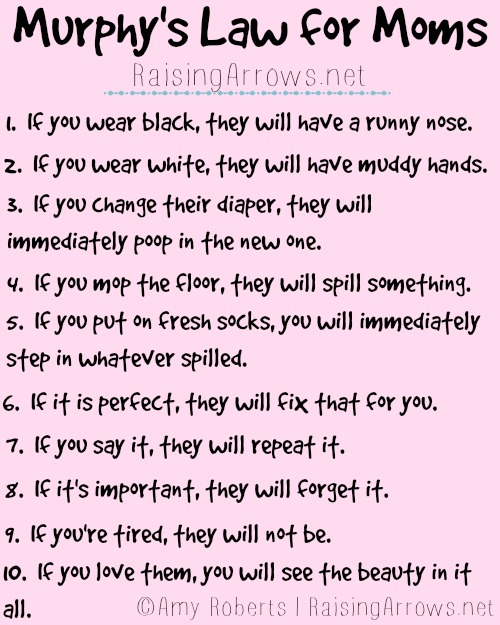 Murphy S Law For Moms